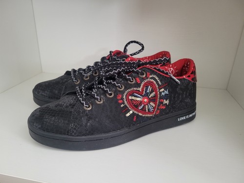 Desigual embroidered sneakers - desigual,