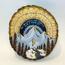 Tree Trunk Slice Wood Hand