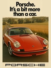 Porsche Classic Car Vintage Metal Wall Sign Garage Shed Man Cave Plaque