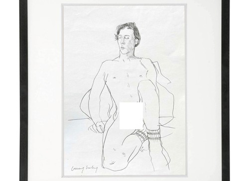 David hockney drawing - david,