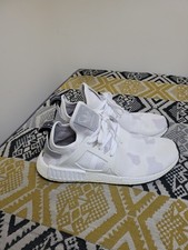 Mens Adidas NMD Knit Camo Trainers Size 10 EU 44 2/3 White Grey