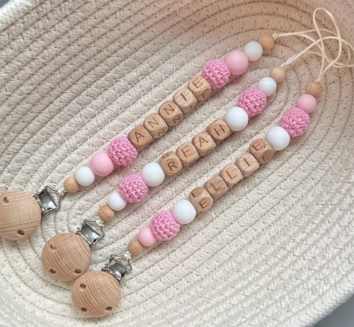 Personalised baby dummy clip - baby,