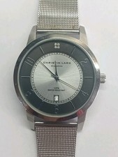Mens Christin Lars Diamond Watch Working Battery In Used Condition