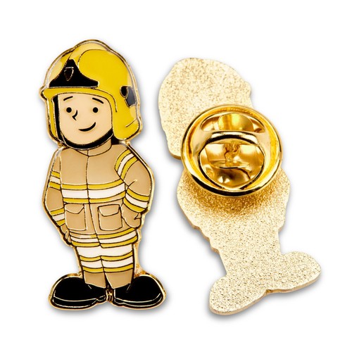 Fireman pin badge - pin,
