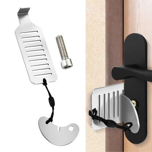 Portable door lock hardware - portable,