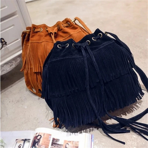 Ladies tassel handbag - ladies,