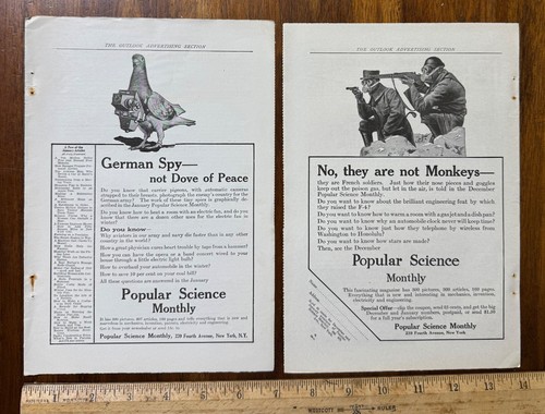 Lot wwi magazine ads - lot, carrier