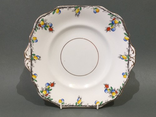 Vintage bone china cake plate - bone,