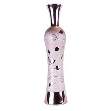 Pretty Pink Chrome Vases