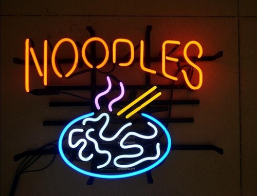 Noodles food neon sign - noodles,