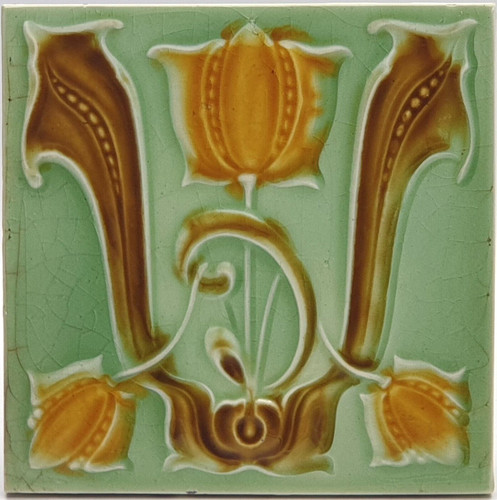 Art nouveau fireplace - art,