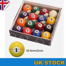 Full Size 16 Spots and Stripes Pool Ball Set 2" Billiard Ball