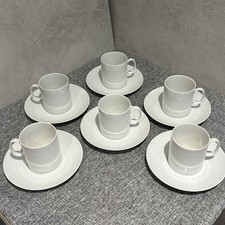 White Espresso set of 6 Coffee