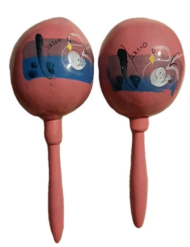 Handmade pink maracas from - maracas,
