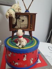 Rare Disney Schmid Music Box 101 Dalmatians. Music Box Working