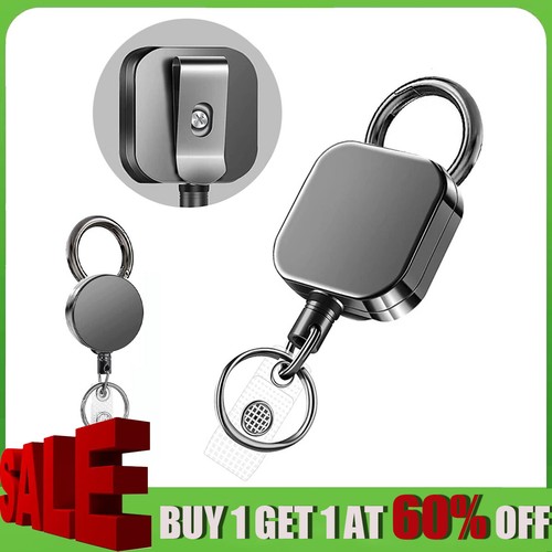 Key chain retractable - chain, card