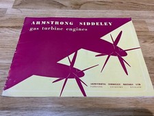 AIRCRAFT ORIGINAL ARMSTRONG SIDDELEY GAS TURBINE ENGINES SALES BROCHURE