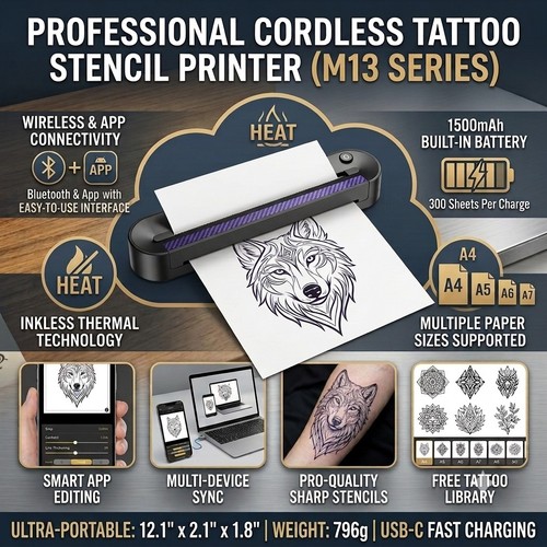 New inkless thermal - new, tattoo
