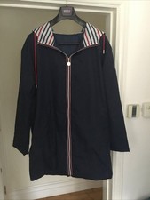 BNWOT Ladies Navy Large Lightweight Long Showerproof Coat
