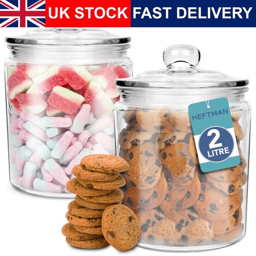 Glass jar pack litre clear - 2,