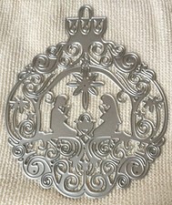 Large Christmas Nativity Bauble Die - 13cm x 10.5cm