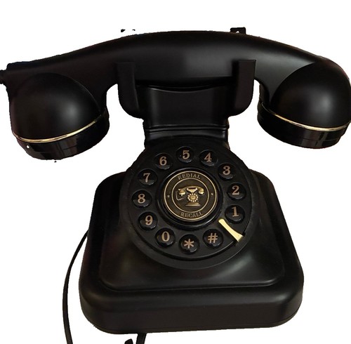 Retro vintage look black - black, push