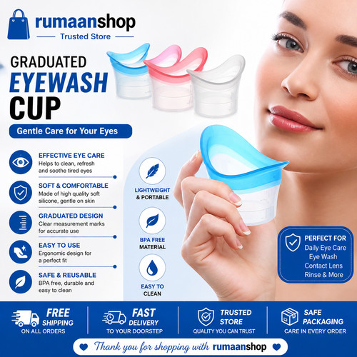Silicone eyewash cup soft - silicone, eyes