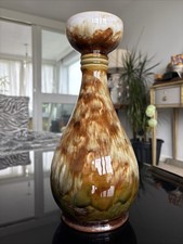 Doulton & Lambeth 1890s Signed Ethel Beard Arts&Crafts Large Vase Lovely Cond