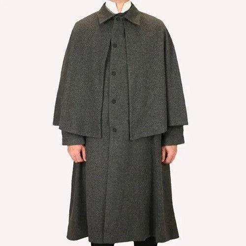 Men grey wool - men's,