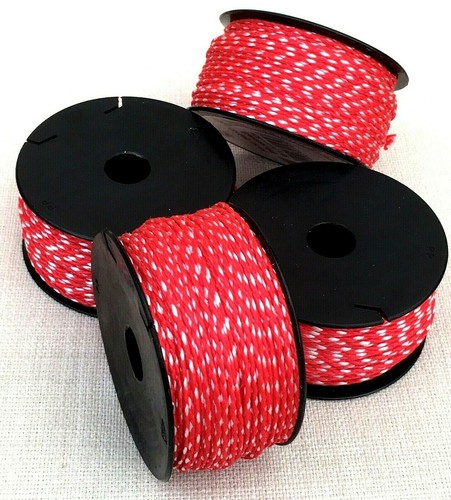 Brick line braided - line, red