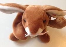 Retired Ty Ears Original Beanie Babies Ears The Rabbit 1995,plush PE pellets