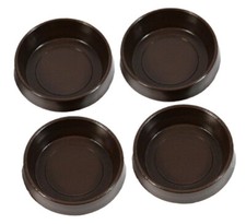4X CHAIR BROWN CASTOR CUPS