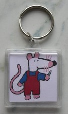 Maisy Mouse Keyring  1.3 x 1.3