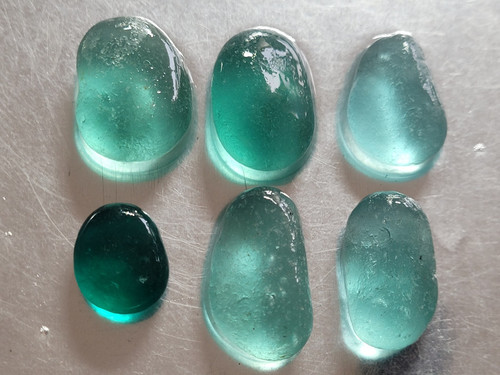 Special sea glass - sea, pieces