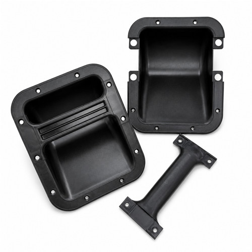 Plastic recessed handle - plastic,