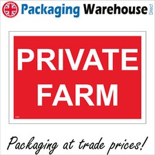 GE491 PRIVATE FARM GATE SIGN