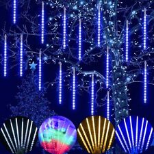Christmas LED Meteor Shower Rain Lights Icicle Snowfall Lights Outdoor Tree Xmas