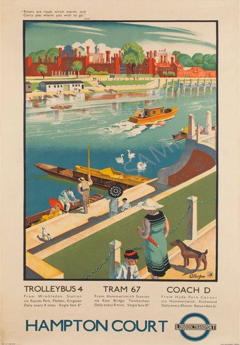 Vintage poster hampton - vintage,