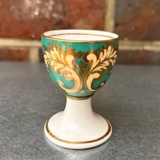 Antique Coalport EGG CUP Green