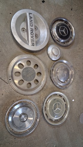 Vintage hub caps man cave - vintage,