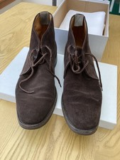 Hackett Size 9.5 UK Brown Suede Chukka Boots with Dainite Sole