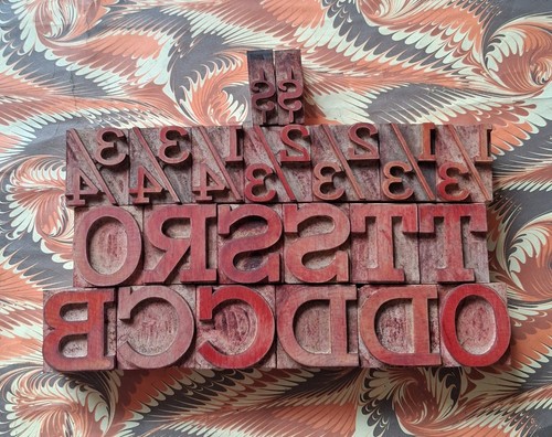 Wooden letterpress printing - letterpress,