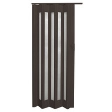 Bi Folding Accordion Door PVC Sliding Divider Bathroom Living Room Wenge Color