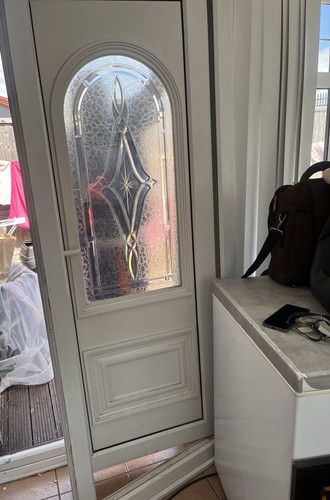 Door upvc with - door, decorative