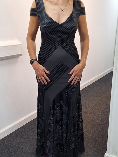 Black evening dress designer - black,
