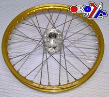 SM Pro 21x1.60 Wheel RMZ 05-23race, MX-3000 Gloss Gold Rim, Gloss Silver Hub, SP