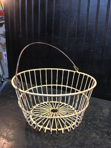 Vintage farm egg basket - farm,