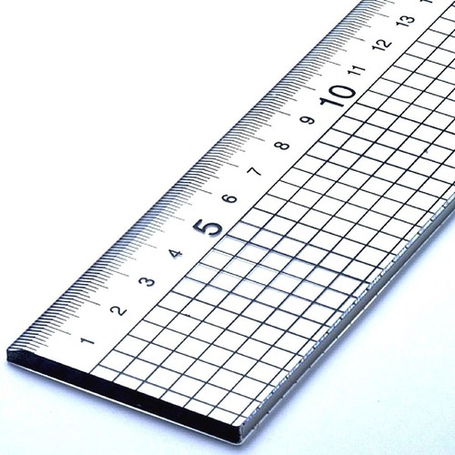 100cm acrylic rule ruler steel - acrylic,