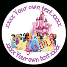 Princess Birthday Party labels