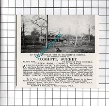 Green Rigg Oxshott Surrey - 1927 House Sale Advert